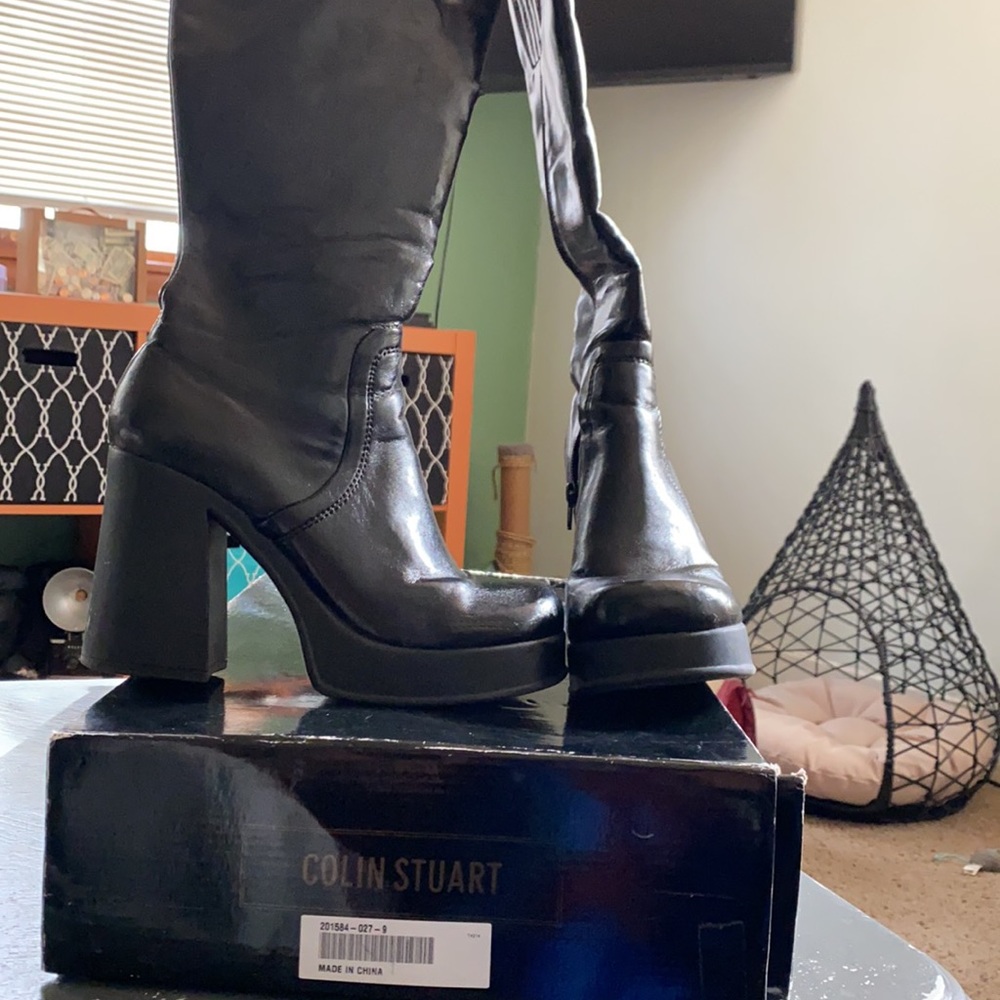 Colin Stuart faux leather boots